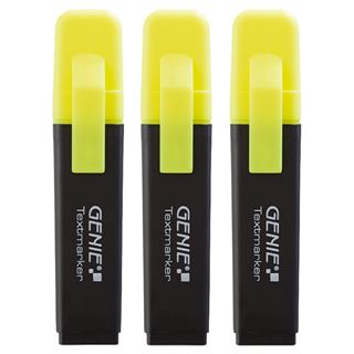 Genie Textmarker gelb 3 Stk.