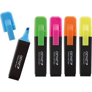 Genie Textmarker 5-Farben 5 Stk.