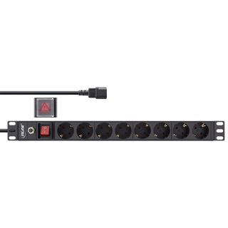 (€15,06*/1m) 2.00m InLine Strom 19" Steckdosenleiste C14