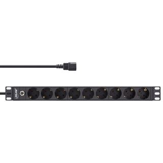 (€15,23*/1m) 2.00m InLine Strom 19" Steckdosenleiste C14