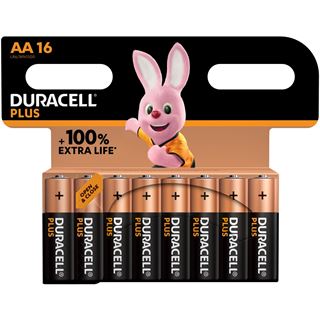 Duracell Batterie Plus New - AA (MN1500/LR06) Mignon 16St.