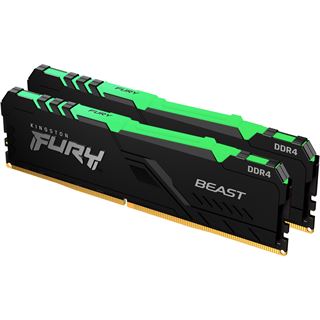 32GB Kingston FURY Beast RGB DDR4-3200 DIMM CL16 Dual Kit