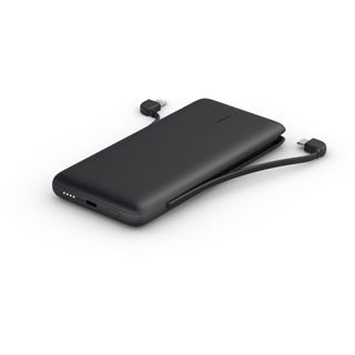 Belkin Powerbank 10K INC USB-C and Lightning Cables, schwarz
