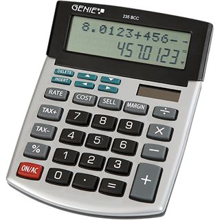 Genie Tischrechner 235 BCC 12-stellig 2-zeilig
