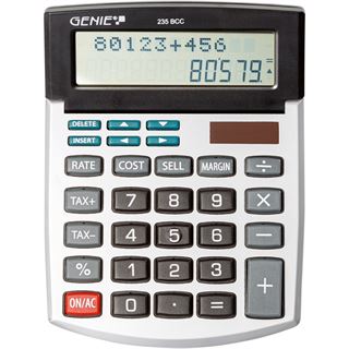 Genie Tischrechner 235 BCC 12-stellig 2-zeilig