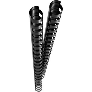 Genie Spiralbinderücken 12mm 25 Stk, schwarz