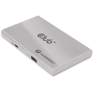 Club 3D Thunderbolt4 5-in-1 HUB > 3xThunderbolt/1xUSB Bu/Bu