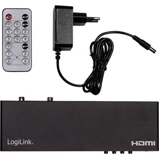 LogiLink Switch HDMI-Matrix 4x2-Port, 4K/60Hz,Scaler,HDR,ARC