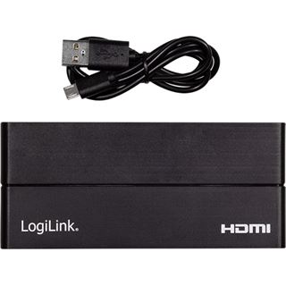 LogiLink HDMI-Splitter 1x4-Port, 4K/60Hz, Downscaler, schw.