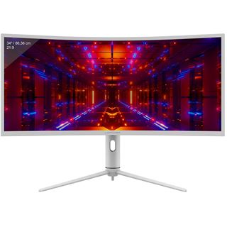 34" (86,36cm) LC-Power LC-M34-UWQHD-144-C-K weiss 3440x1440