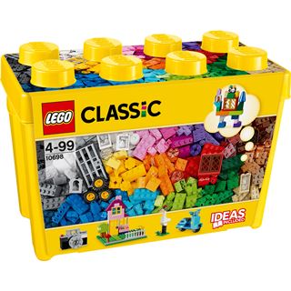 LEGO Classic 10698 Große Bausteine-Box, Spielzeugaufbewahrung,