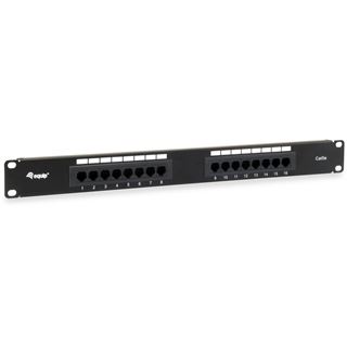 Equip Patchpanel 16x RJ45 Cat5e 19" 1HE ungeschirmt schwarz