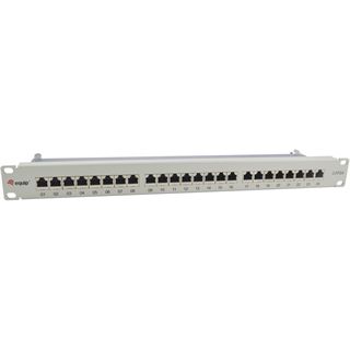 Equip Patchpanel 24x RJ45 Cat6A 19" 1HE grau