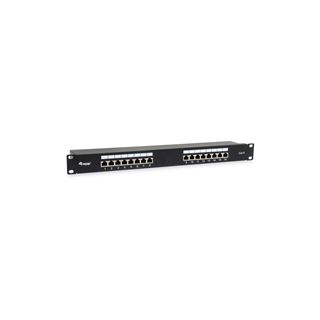 Equip Patchpanel 16x RJ45 Cat6 19" 1HE schwarz