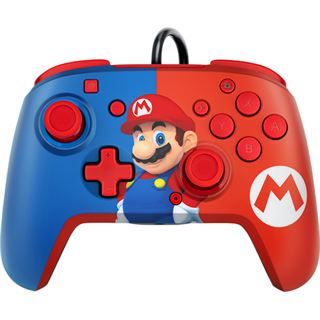 PDP Controller Faceoff Deluxe+Audio Mario Switch