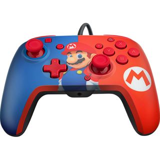 PDP Controller Faceoff Deluxe+Audio Mario Switch