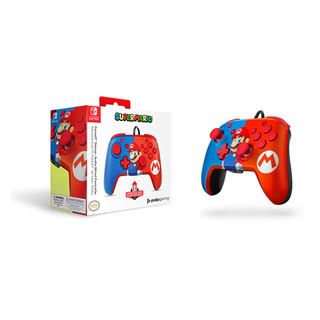 PDP Controller Faceoff Deluxe+Audio Mario Switch