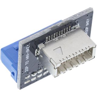 InLine USB 3.0 zu USB 3.1 Frontpanel Key-B Adapter intern (33446F)