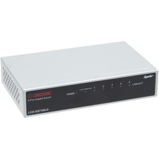 Longshine Gigabit Switch, 5-Port, LCS-GS7105-E Metall