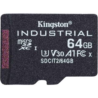 64GB KINGSTON MICROSDXC INDUSTRIAL C10 Singlepack