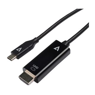 (€10,90*/1m) 1.00m V7 HDMI Adapterkabel USB C Stecker auf