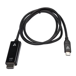 (€20,90*/1m) 1.00m V7 HDMI Adapterkabel USB C Stecker auf