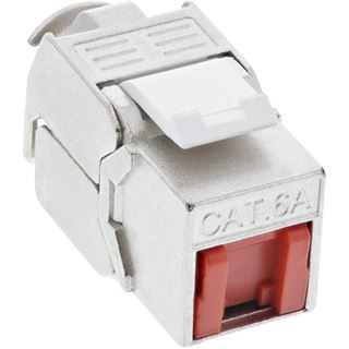 InLine Cat. 6a Patchkabel Keystone RJ45 Buchse Grau