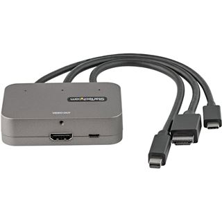 Startech 3-in-1 Multiport auf HDMI Adapter - 4K 60Hz USB-C HDMI oder