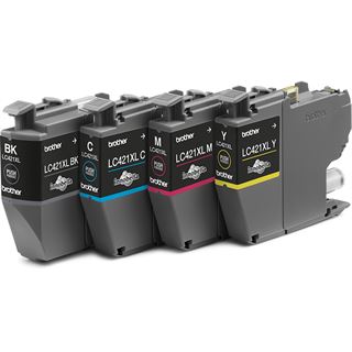 Brother LC421XL - 4er-Pack - XL - Schwarz, Gelb, Cyan, Magenta -