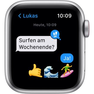 Apple Watch SE Nike Alu 40mm Silver (Platinum/Black) LTE