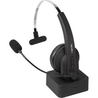 LogiLink Bluetooth Headset Mono m.headband & charging stand