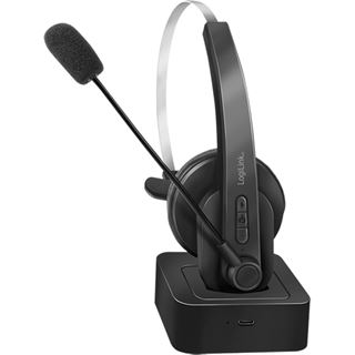 LogiLink Bluetooth Headset Mono m.headband & charging stand