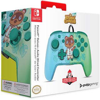 PDP Controller Faceoff Deluxe+Audio Animal Crossing Switch