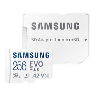 256GB SAMSUNG EVO Plus microSDXC UHS-I U3 130MB/s Full HD & 4K