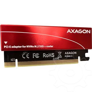 AXAGON PCEM2-N PCIe-3.0-x16-Adapter, 1x M.2-NVMe-SSD, bis 2280 -