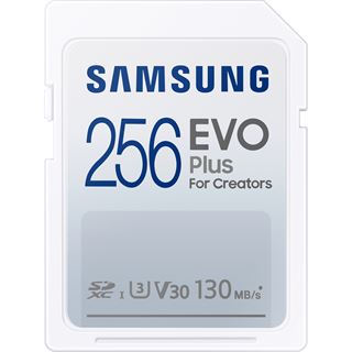 256GB Samsung EVO Plus MicroSDXC 130MB/s +Adapter