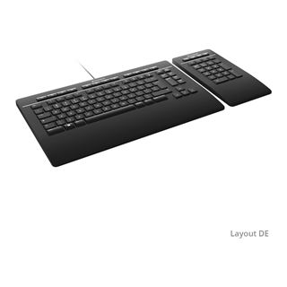 3Dconnexion Keyboard Pro mit Nummernblock USB und Bluetooth Deutsch