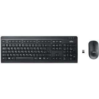Fujitsu Wireless keyboard & mouse set LX410 US black optical RF