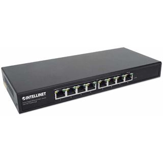 Intellinet 8-Port PoE+ Gigabit Switch mit PoE-Passthrough