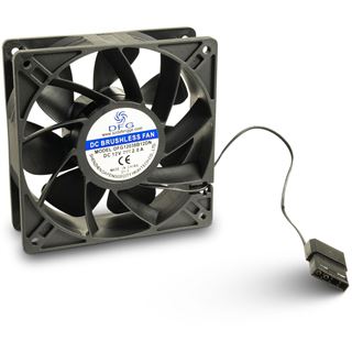 Inter-Tech DFG12038B12DN 120x120x38mm 5500 U/min 47.18 dB(A) schwarz