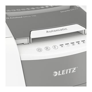 Leitz Aktenvernichter IQ 150 Autofee P4/4x28/150 Blatt/44l/Klamm/Kred/