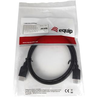 1.80m Equip HDMI HS Ethernet A-A St/St 1080p60Hz sw