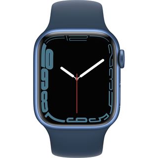 Apple Watch S7 Aluminium 41mm Cellular Blau Sportarmband abyssblau