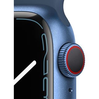 Apple Watch S7 Aluminium 41mm Cellular Blau Sportarmband abyssblau