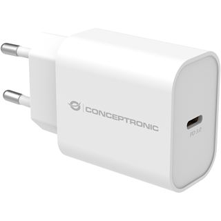Conceptronic Ladeger&auml;t 1Port 25W,1xUSB-C PD 1.3A weiss