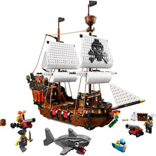 LEGO Creator 3in1 31109 Piratenschiff Set, Taverne und Totenkopfinsel