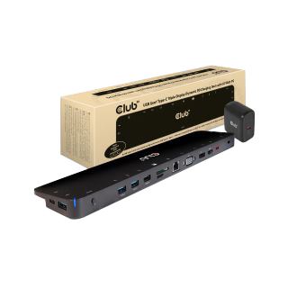 Club3D ChargingDock USB-C 3.2 ->7xUSB/DP/HDMI/LAN/Audio 65W retail