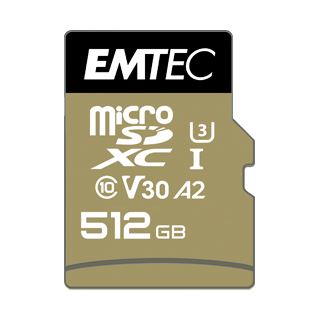 512GB Emtec MicroSD SDXC (CLASS10) Speedin V30 A1 4K Adapt