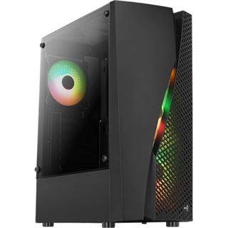 AeroCool Wave ARGB, Glasfenster Midi Tower ohne Netzteil schwarz