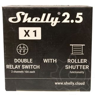 Shelly 2.5 WLAN (Wi-Fi) Schaltaktor für 2x 10 A